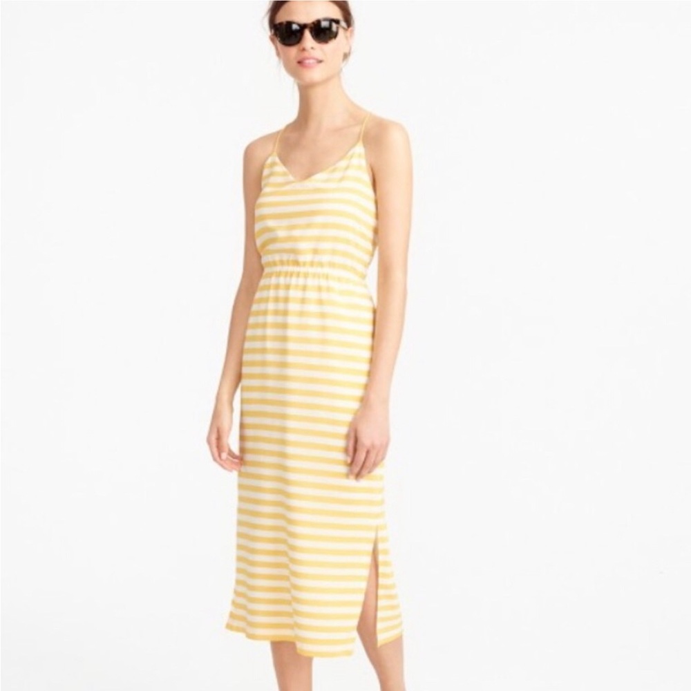 JCrew Silk Carrie Dress sunshine yellow - like new